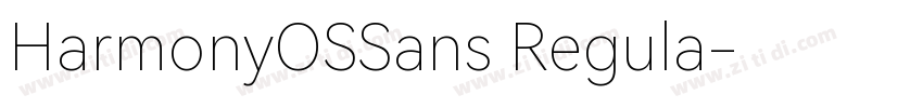 HarmonyOSSans Regula字体转换 HarmonyOSSans Regula字体转换